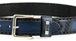 Ceinture cuir vachette MAYURA M-925 BLEU