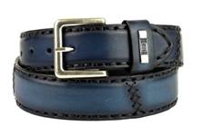 Ceinture cuir vachette MAYURA M-925 BLEU