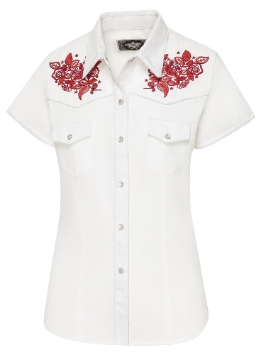 Chemise country SUMMER blanche